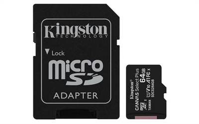 MEMORIA MICRO SD 64GB XC1 C10 A1 KINGSTON